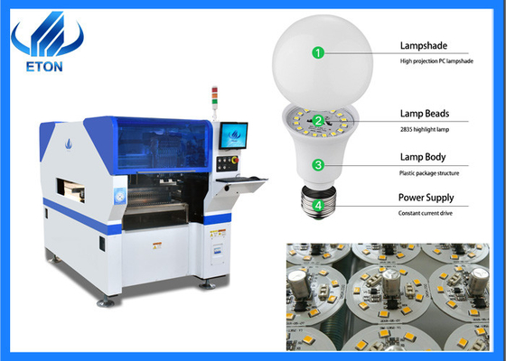 High Accuracy Large Area 45000 CPH SMD Pick And Place Machine With 10 Heads