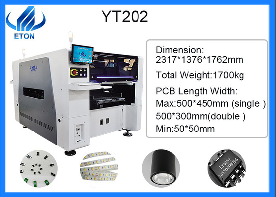 pick and place machine with higher precision and mounting for down light