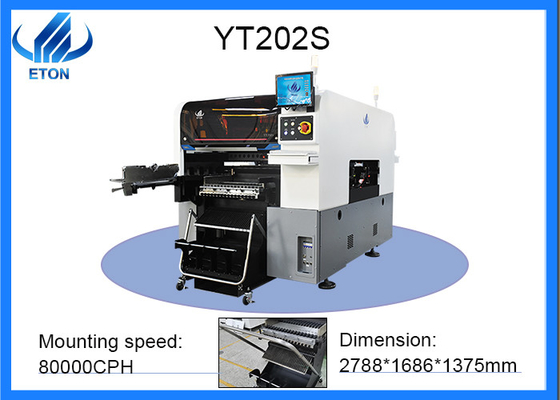 80000 CPH SMT chip mounter Placement Machine For DOB Bulb 0201 - 40x40mm Package And IC