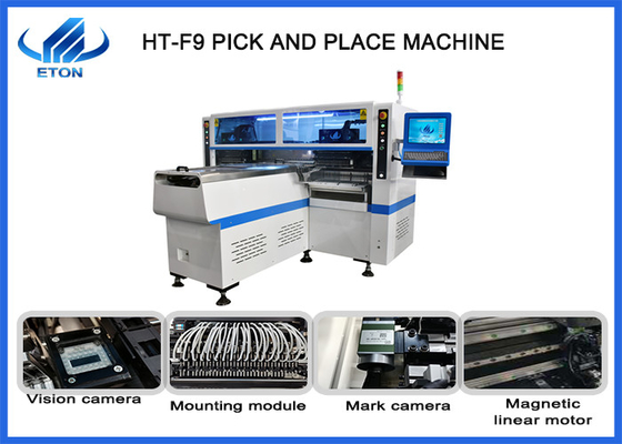 High speed apply to the 0.6m, 0.9m, 1.2m rigid PCB and 0.5m, 1m LED flexible strip placement machine