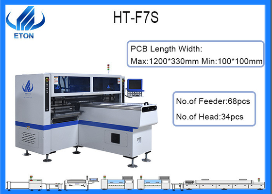 pick and place machine in SMT production line in led light industrial for led tube mounting