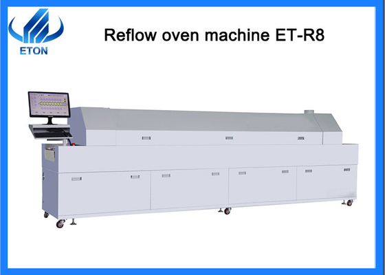 8 zones full hot air 4600mm*1000mm*1400mm SMT reflow oven machine