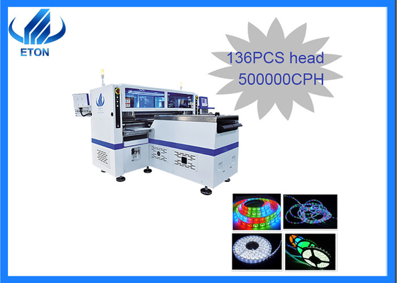 500000CPH SMT Chip Mounter 136PCS Heads SMT Pick And Place Machine