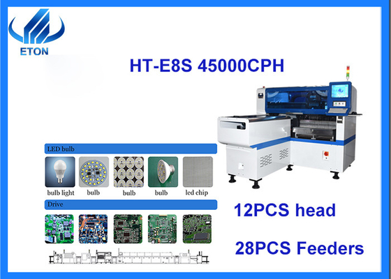 Light Bulb/Tube/Panel/Strip LED Making Machine 45K CPH SMT Automatic Pick And Place Machine