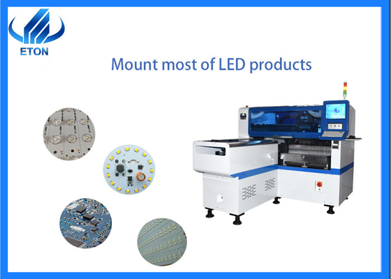 Multifunctional LED Light Bulb Making Machine 45K CPH 12Nozzles SMT Pick And Place Machine