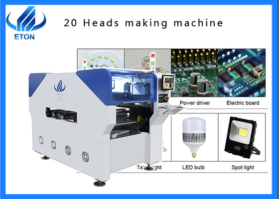 High precision AC380V 6KW Double module multifunctional LED mounting machine