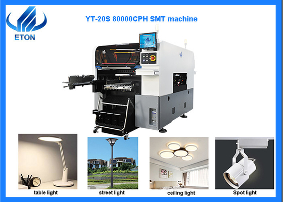 High Precision LED Bulb Pick And Place Machine 80000CPH For 0201 Components