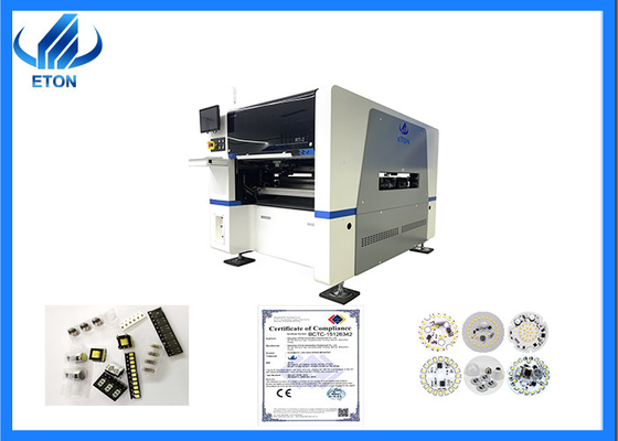 8kw LED PCB Assembly Machine , HT-E5D High Speed Pick And Place Machine 380AC 50HZ