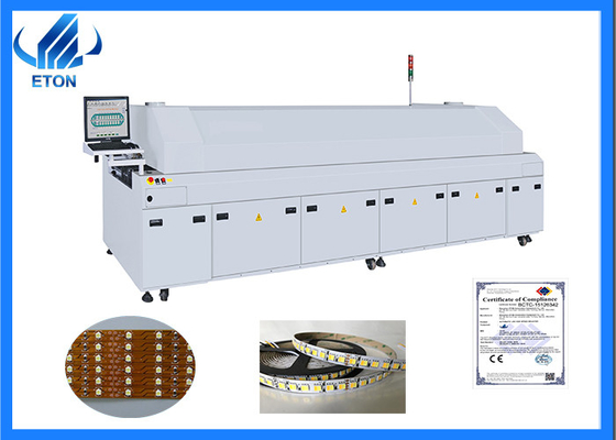 Surface Mount PCB LED Light Production Line ET-R10 Reflow Oven Machine 58KW