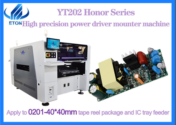 Double Head Feeder SMT Mounter SMD Pick And Place Machine For Power Driver 0201 Component