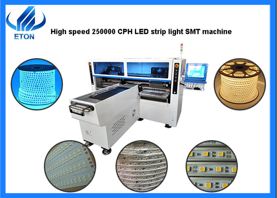 Dual Arm Four Module SMT Pick Place Machine 6KW Flexible Strip Lights Making Machine
