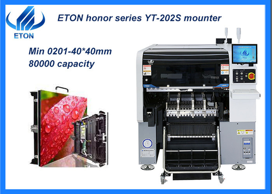 MES System SMT Chip Mounter 80000 Capacity LED PCB Pick And Place Machine