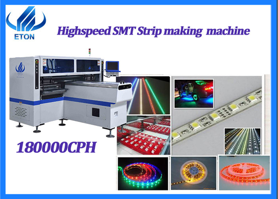 68 Feeders SMT Mounter Machine For LED Tube Strip Light Pick And Place 180000 CPH