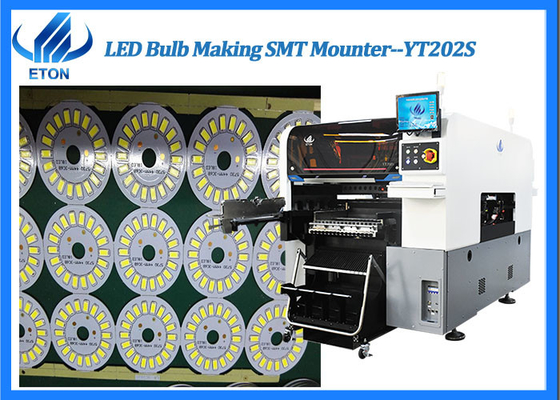 YT202S LED Bulb Making Machine SMT Mounter 80000CPH With 20 Nozzles