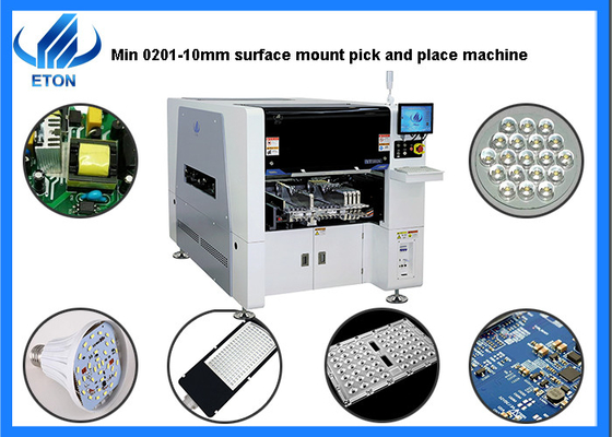 40000CPH Surface Mount Pick And Place Machine Ultra High Precision Minimum Size 0201-10mm