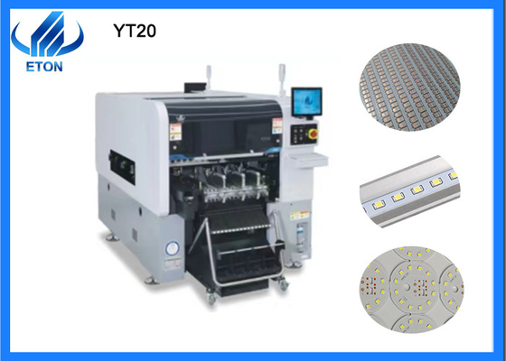 YT20 SMT pick and place machine apply to 0201~40*40mm tape reel package and IC tray feeder