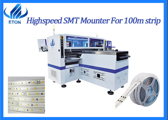 Faseest pick and place machine 10 sets camera 500K for 100m strip making SMT chip mounter