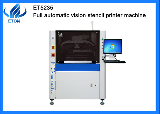 Adopt flexible side clamps 220AC 50HZ full automatic vision stencil printer machine