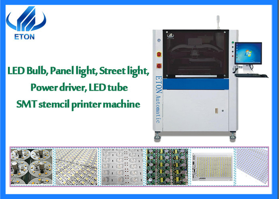 Full Automatic Stencil Printer Programmable For LED Lighting Tube / Bulb