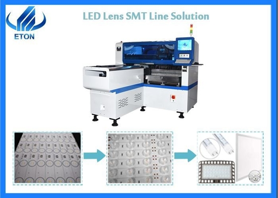 28 Feeders LED Chip Mounter 1200*500mm LED Lens / Panel Light SMT Mounter