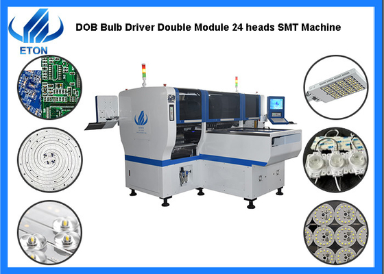 8kw SMT Mounter Double Arm Double Module Double Speed For Tube/Strip/Bulb Light