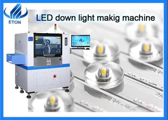 LED lens glue dispenser machine HT-D12-1200 in SMT production line