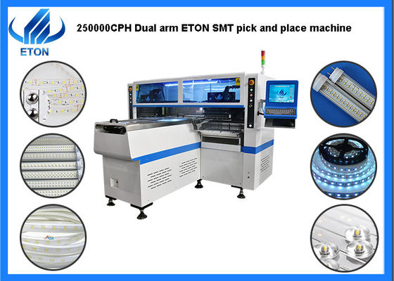 250000CPH SMT Pick And Place Machine 68 Heads For LED Tube Light / Strip Light