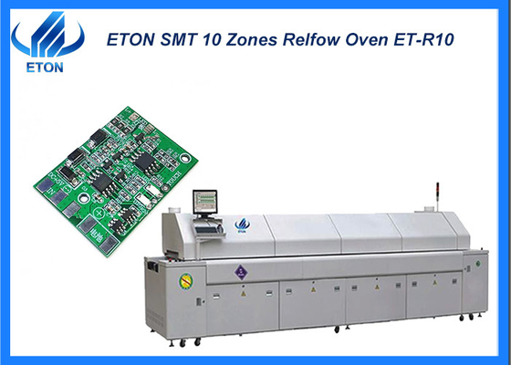 Reflow oven machine Temperature control method PID+SSR with 10 heating zones