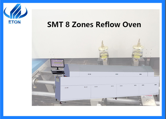 ET-R8 SMT Reflow Oven 8-Zone Heating/1 Cooling, 0-1500mm/min Conveyor Speed