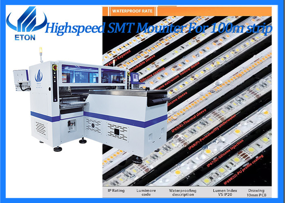 SMT Pick And Place Machine T9-2S 500000CPH For LED Flexible Strip