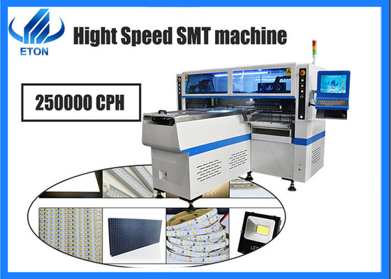 Rigid PCB Assembly Machine 250000CPH 68 Feeder Stations SMT Placement Equipment