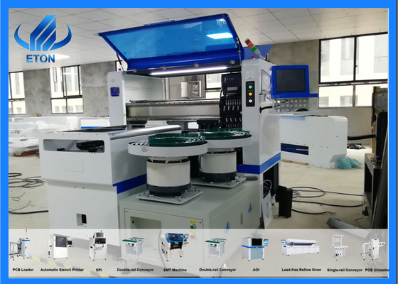 smt placement machine Smt Pick And Place Machine PCB 5mm 45000CPH For Capacitors