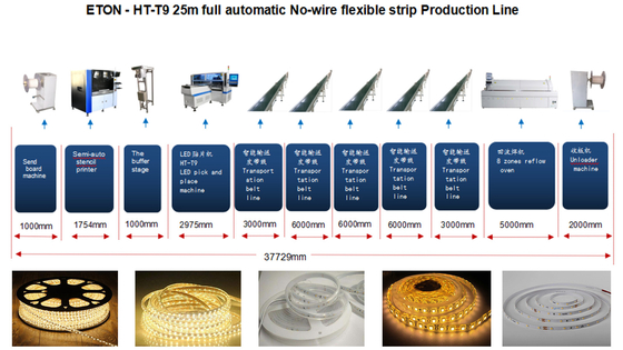 Automatic LED Strip Light 100m LED Strip Light surface mount technology machine smt mounter machine