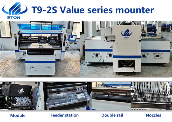 SIRA Double Rail SMT Pick Place Machine Four Groups Placement Heads 136 Feeder Stations