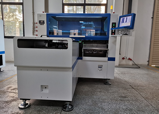 LED Light SMT Pick And Place Machine 45000 CPH Electrical Feeder Double Motor