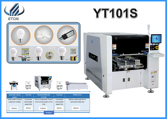 40000 CPH 0201 Components SMT Chip Mounter 40X40MM SMT Pick And Place Machine