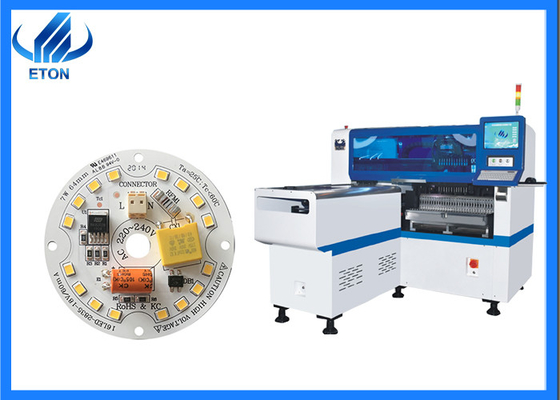 LED Light SMT Pick And Place Machine 45000 CPH Electrical Feeder Double Motor