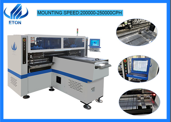 pick and place machine with higher precision and mounting for roll to roll soft strip