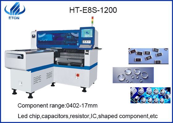 SMT machine can mount components for 0402-17mm, producing lens,led tube,led bulb,flexible strip,power driver