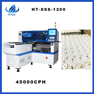 LED light Lens mounting PCB processing pick and place machine 45000CPH 12 Heads