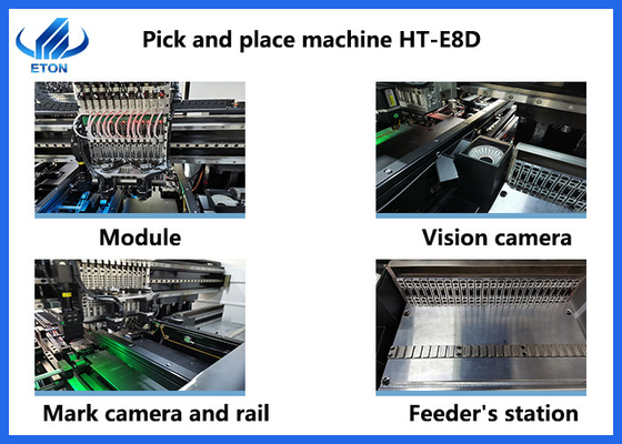 Vision mounter with 24 heads 1950 mm smt   for led tube, lens pick and lace machine