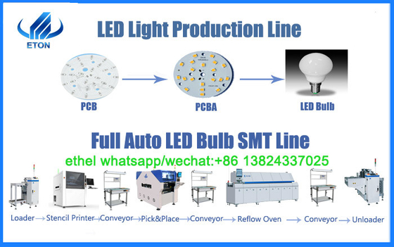 Full Automatic SMT Production Line Servo Motor LED Light Making Machine