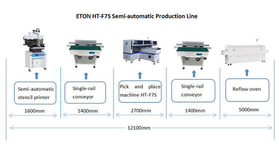 ETON 18W CPH SMT Chip Mounter 1.2m LED Tubes Pick And Place Equipment