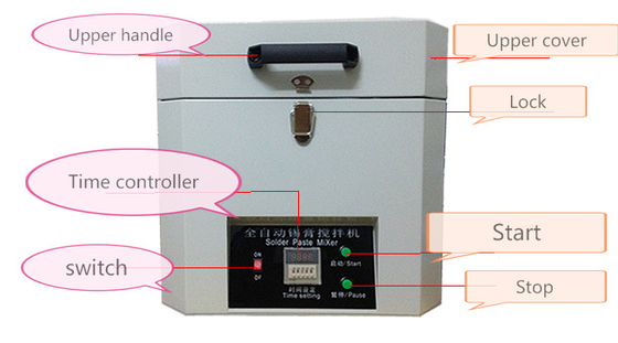 1000 Rpm Solder Paste Mixer Machine 5kw Light Touch Button For PCB Board