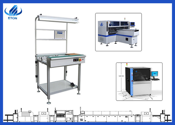 Dual-track and segment conveyor(with detection) LED SMT pcb Conveyor 1.2 Meters conveyor