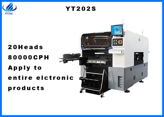 LED Lights PCB Processing SMT Placement Machine dual mode group 20 heads