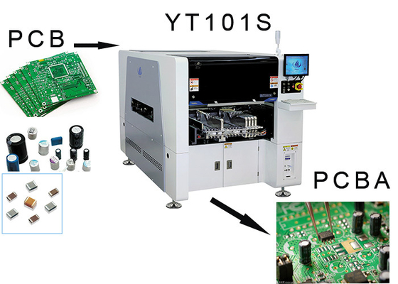 10 heads LED lights making SMD chip mounting PCB processing machine