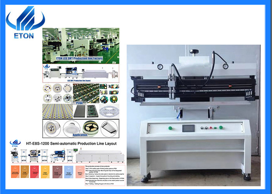 Semi-Automatic stenci pinter machine in SMT production line with led light