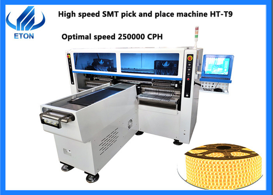 Full automatic 25W capacity for 100M flexible strip SMT pick and place machine