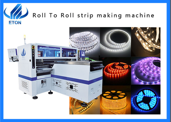 136 heads LED flexible strip mounting machine with SMD chip making mounter